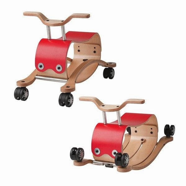 Engaging young minds Flip 2-In-1 Wooden Ride-On And Rocking Toy