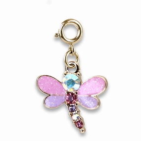 Learn at home Tiny thinkers Gold Glitter Dragonfly Charm