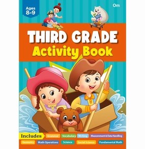 Joyful learning Kids' Complete Activity Workbook Grade 3: Fun And Engaging Maths Grammar Vocabulary Mastery And More Learning Activities ; 8  Ages [Paperback] Om Books Editorial Team