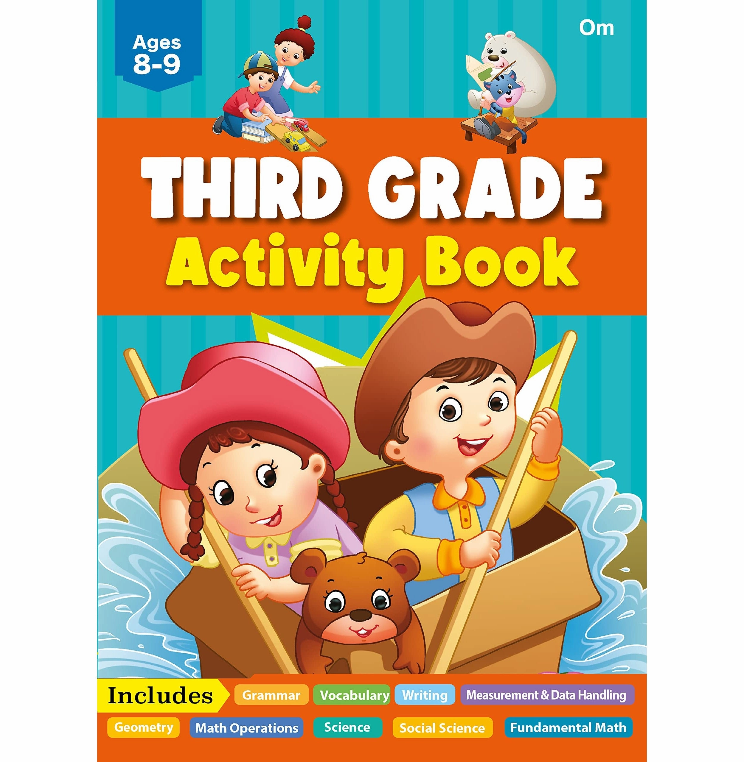 Joyful learning Kids' Complete Activity Workbook Grade 3: Fun And Engaging Maths Grammar Vocabulary Mastery And More Learning Activities ; 8  Ages [Paperback] Om Books Editorial Team
