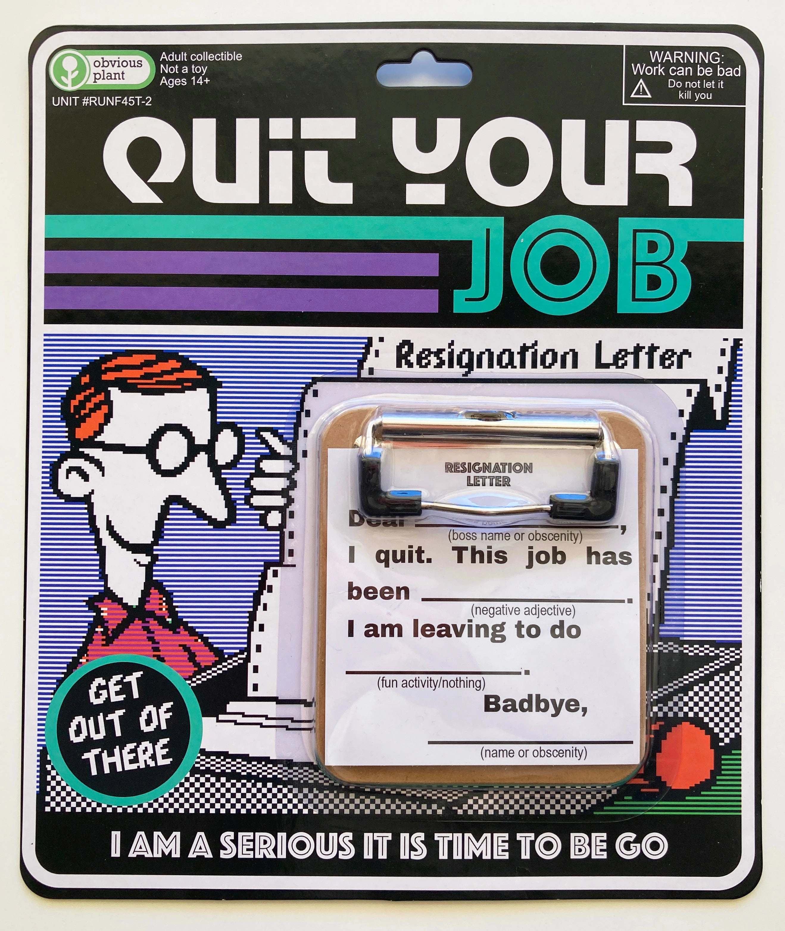 Quit Your Job - Resignation Letter Home learning tools Fun-based learning