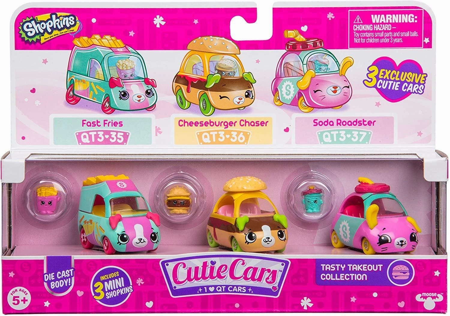 Shopkins Cutie Cars 3-Cars Pack - Assortment Enrichment activities