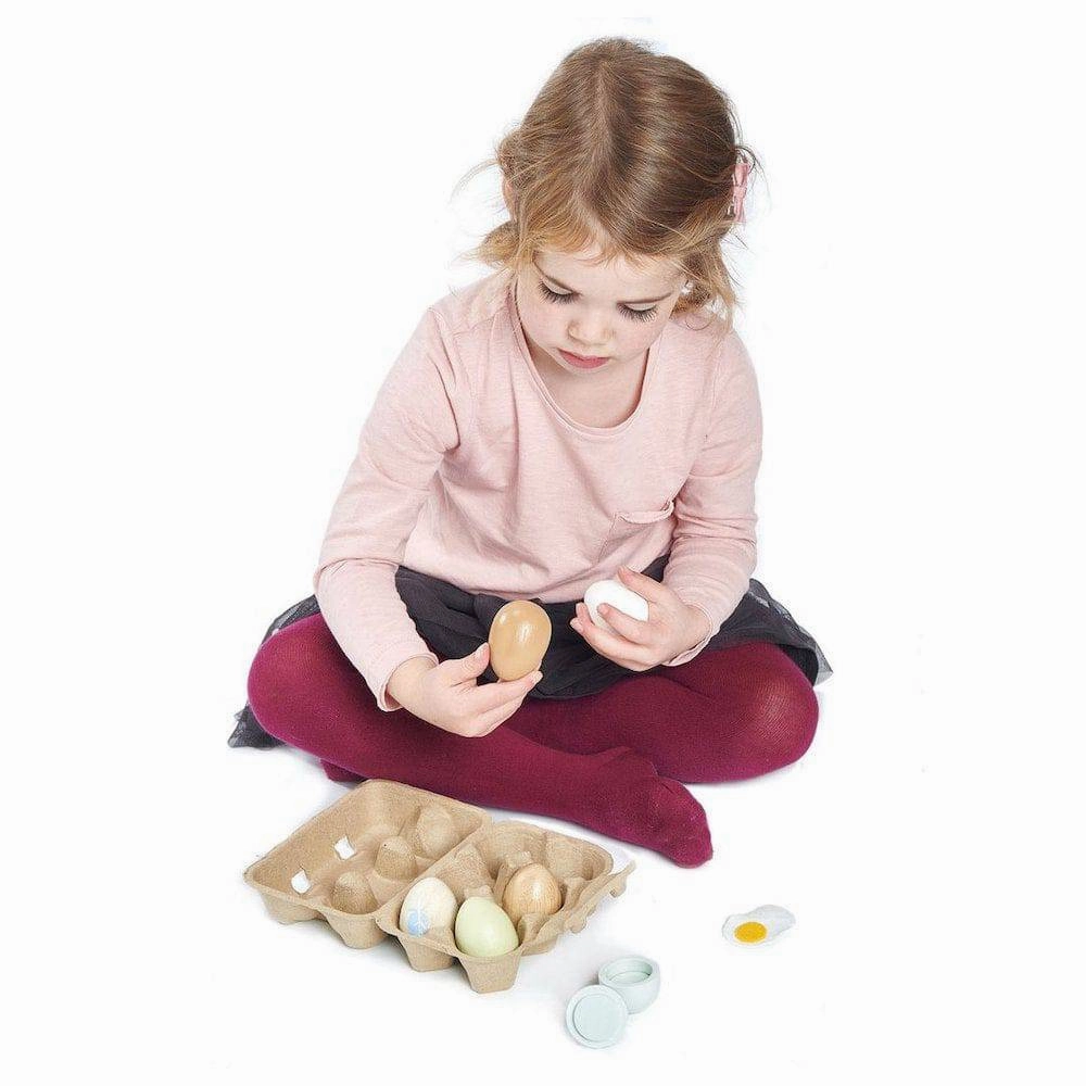 Wooden Eggs, Set Of 6 Playful learning