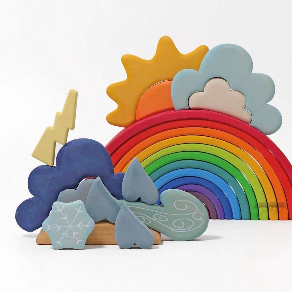 Kids discovery tools Wooden Weather Building Set