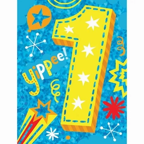 Exploration made fun Playroom learning Yippee! 1 Foil Enclosure Card