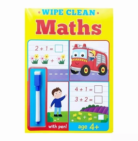 Wipe Clean Maths With Pen (Age 4 ) Smart activities for young learners Creative time for curious minds