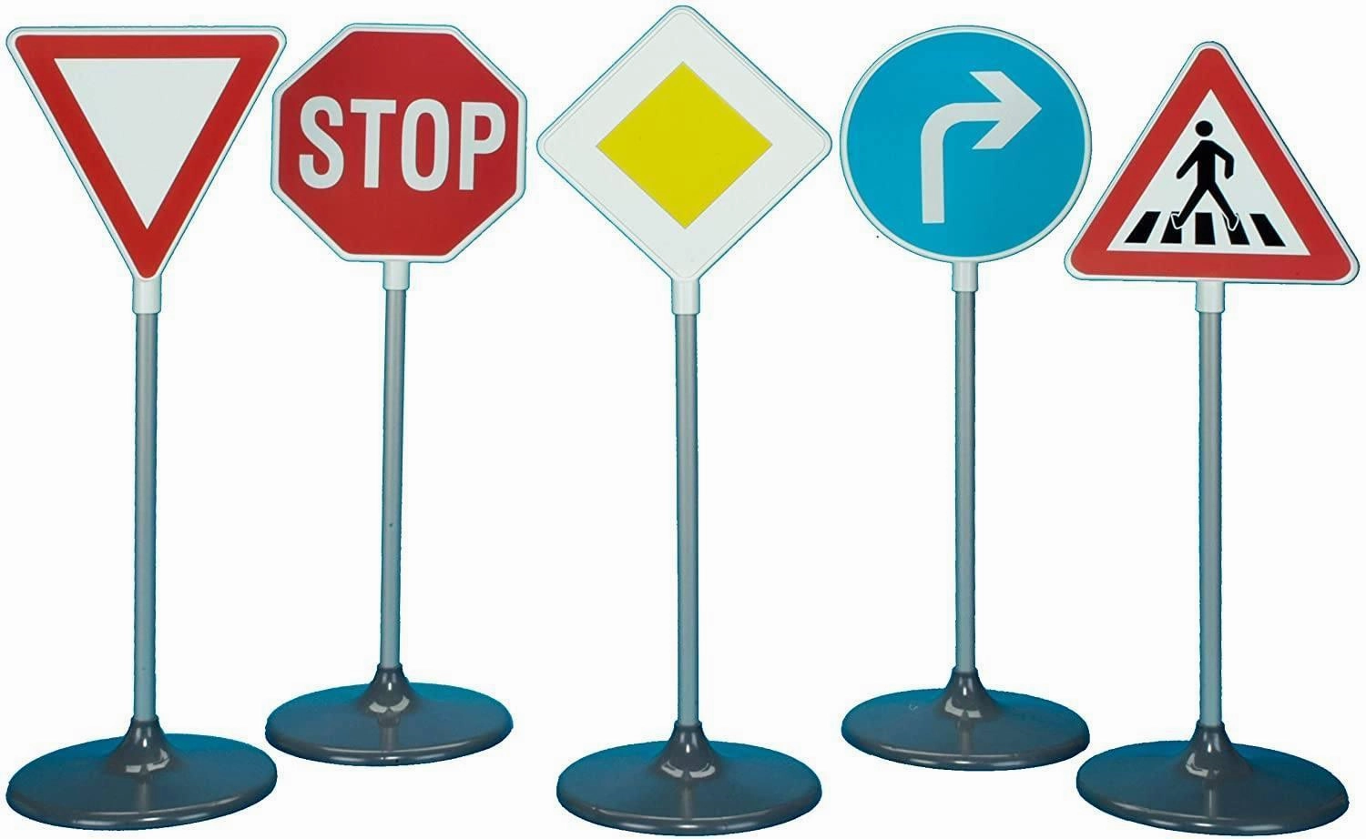 Klein 5-Piece Traffic Signs Learn at home