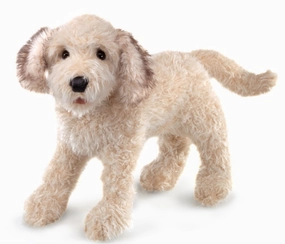 Imaginative play Labradoodle Puppet
