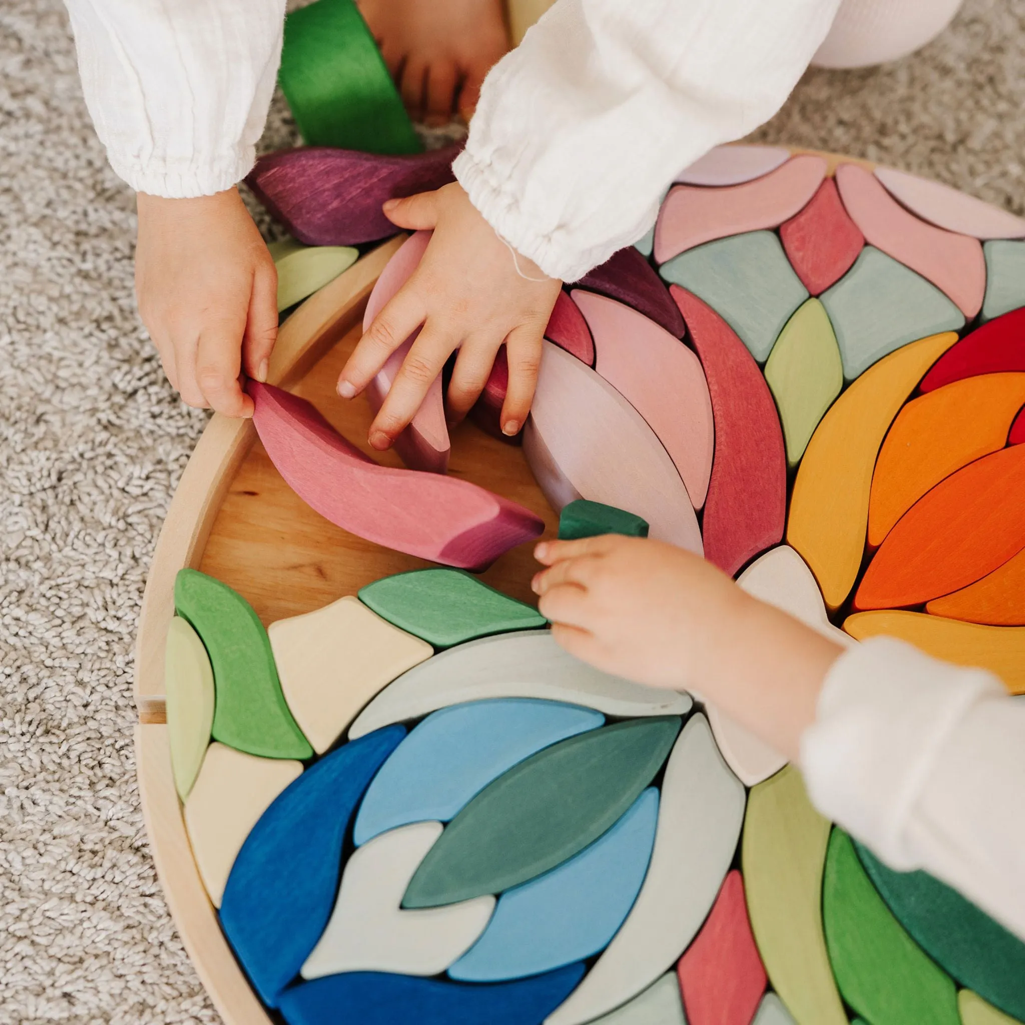 Lara Wooden Mosaic Building Set Early discovery Little learners