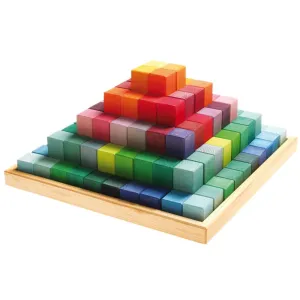 Kid-focused experiences Large Stepped Pyramid Wooden Math Blocks