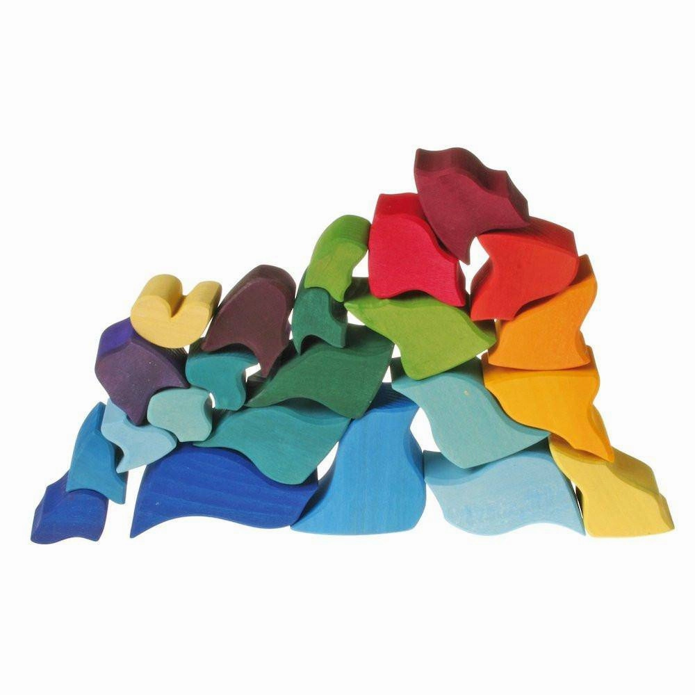 Large Ammonite Snail - Wooden Puzzle Blocks Exploration made fun