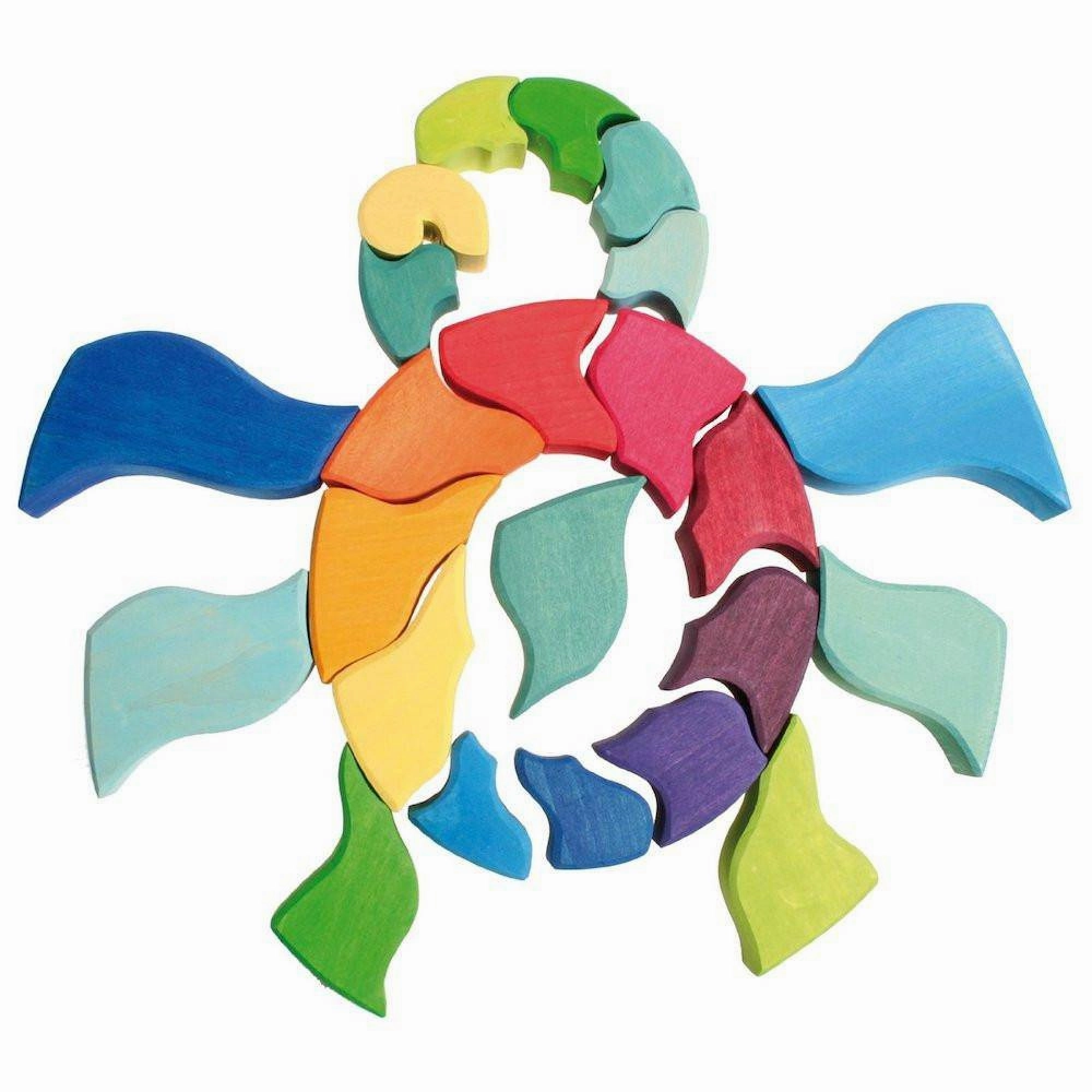 Large Ammonite Snail - Wooden Puzzle Blocks Smart little ones Growing minds