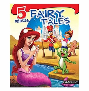 Large Print: 5 Minutes Fairy Tales [Hardcover] Om Books Editorial Team Creative kids
