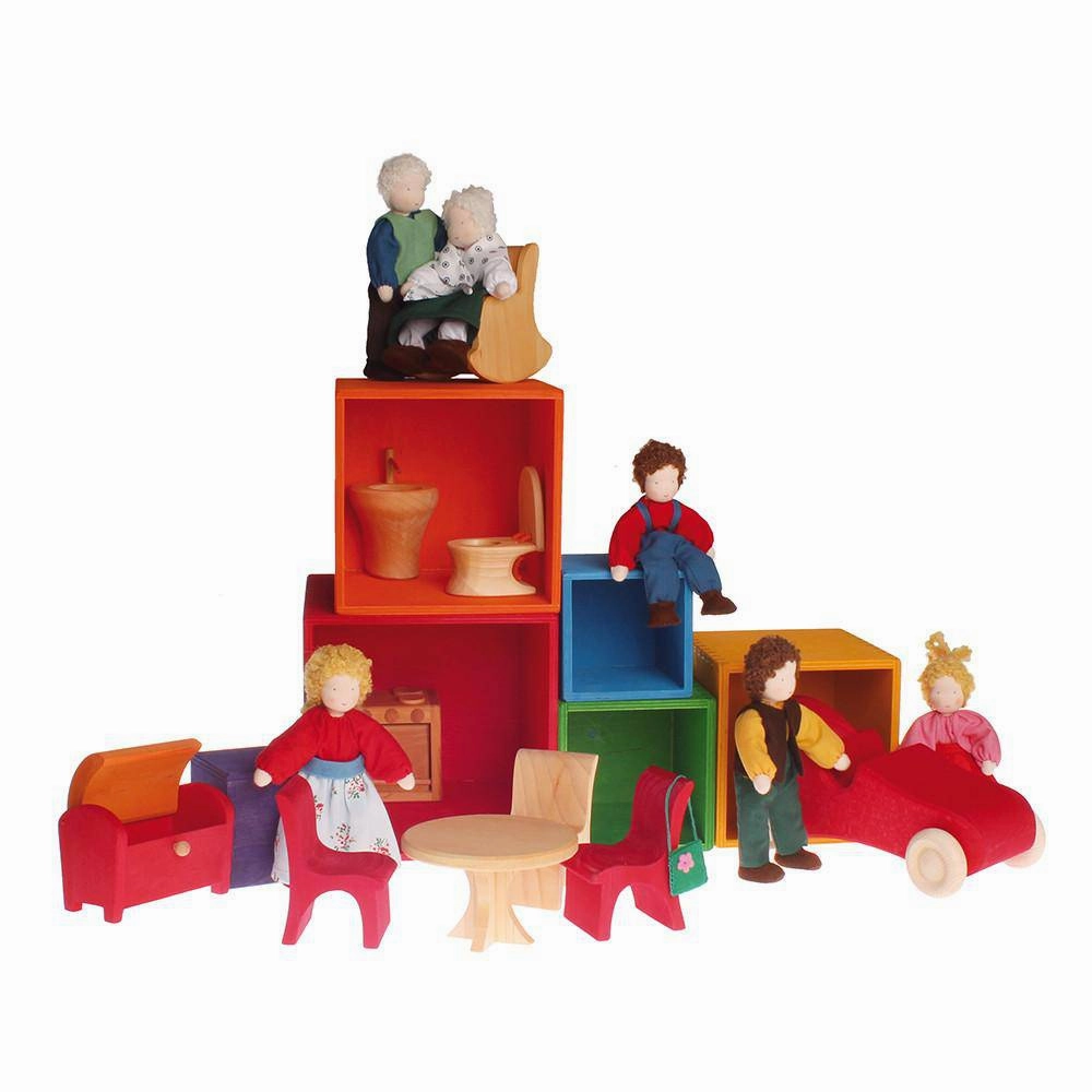Large Rainbow Wooden Nesting Cubes Learning fun Exploration made fun