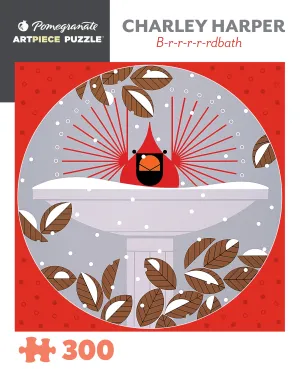 Growing minds Charley Harper "Brrrrrdbath" 300-Piece Jigsaw Puzzle