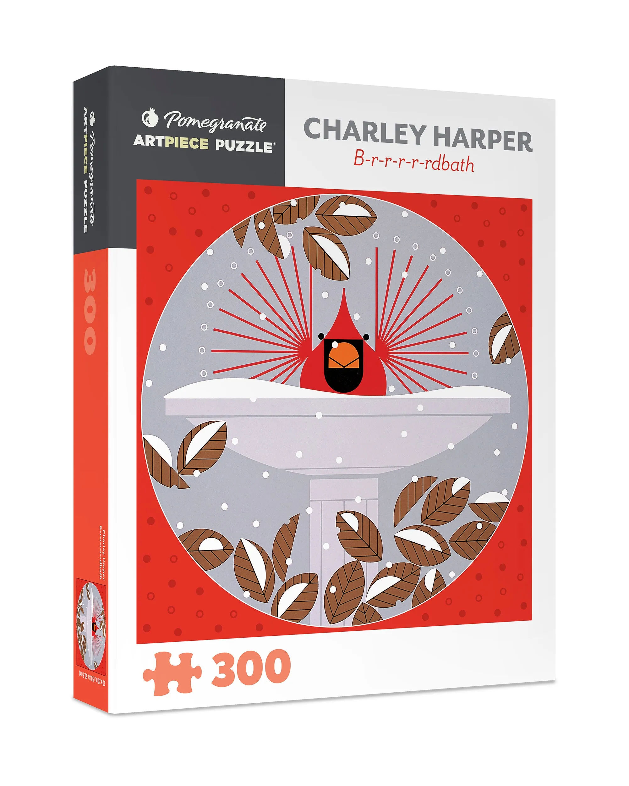 Charley Harper "Brrrrrdbath" 300-Piece Jigsaw Puzzle Little builders Learning tools