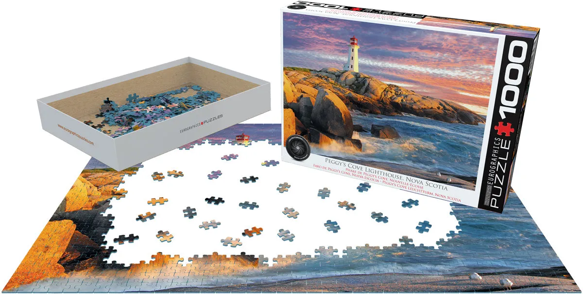 Peggy'S Cove Lighthouse - 1000 Piece Puzzle Mindful play