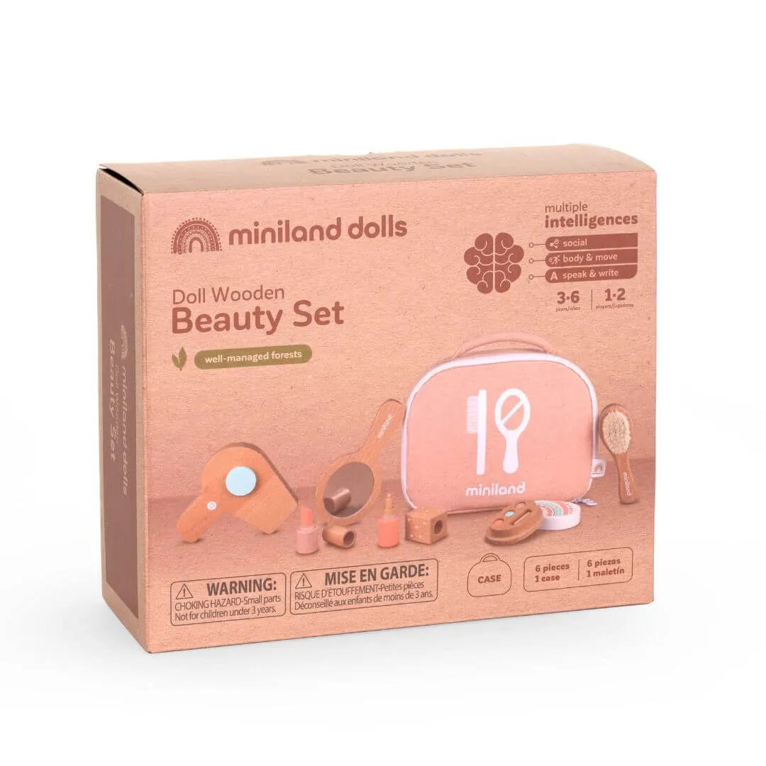 Wooden Doll Beauty Set Fun for curious minds
