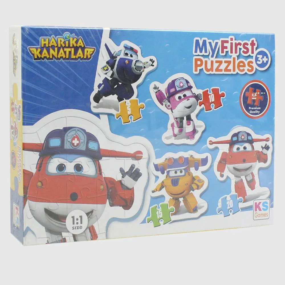4 In 1 Super Wings First Puzzle Little creators Happy hands