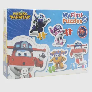 4 In 1 Super Wings First Puzzle Little creators Happy hands