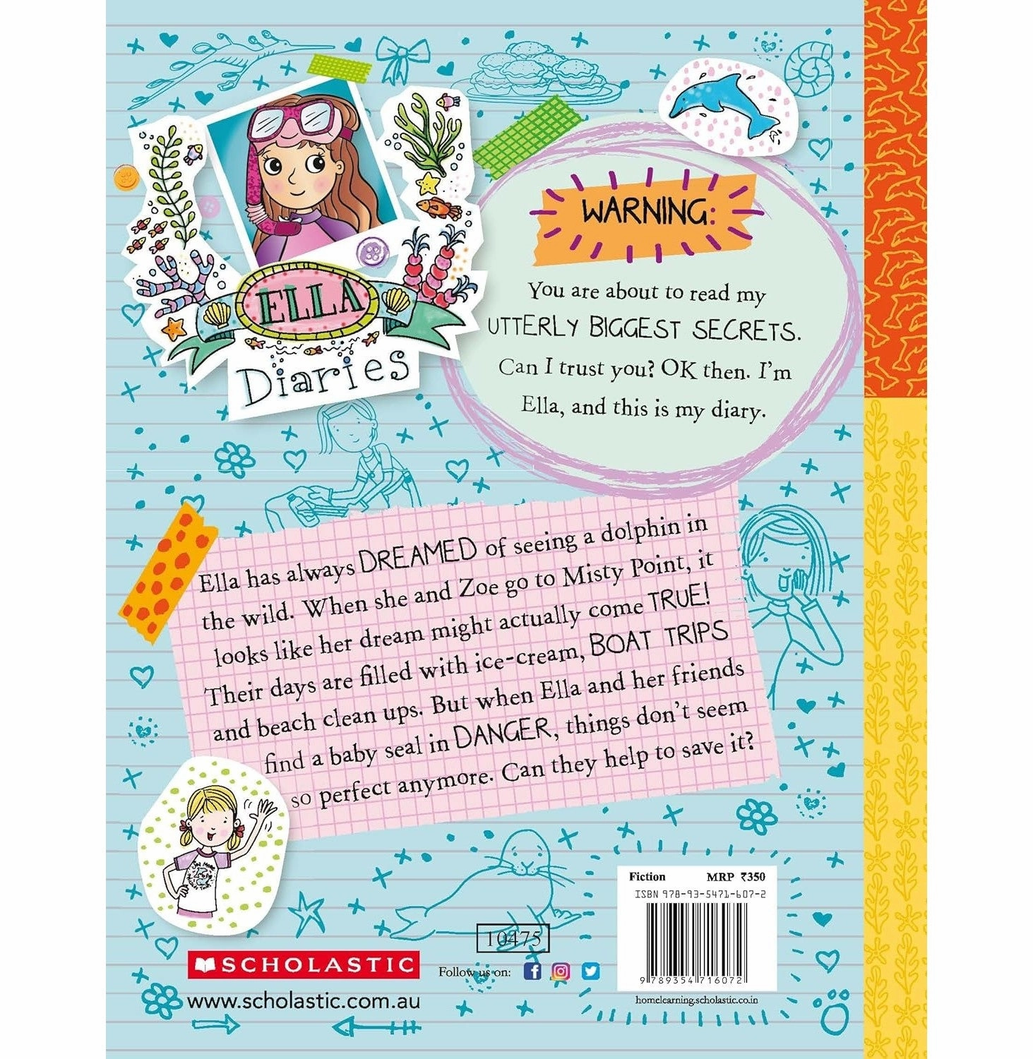 Growing minds Active learners Ella Diaries #24: Dolphin Dreaming Meredith Costain And Danielle Mcdonald