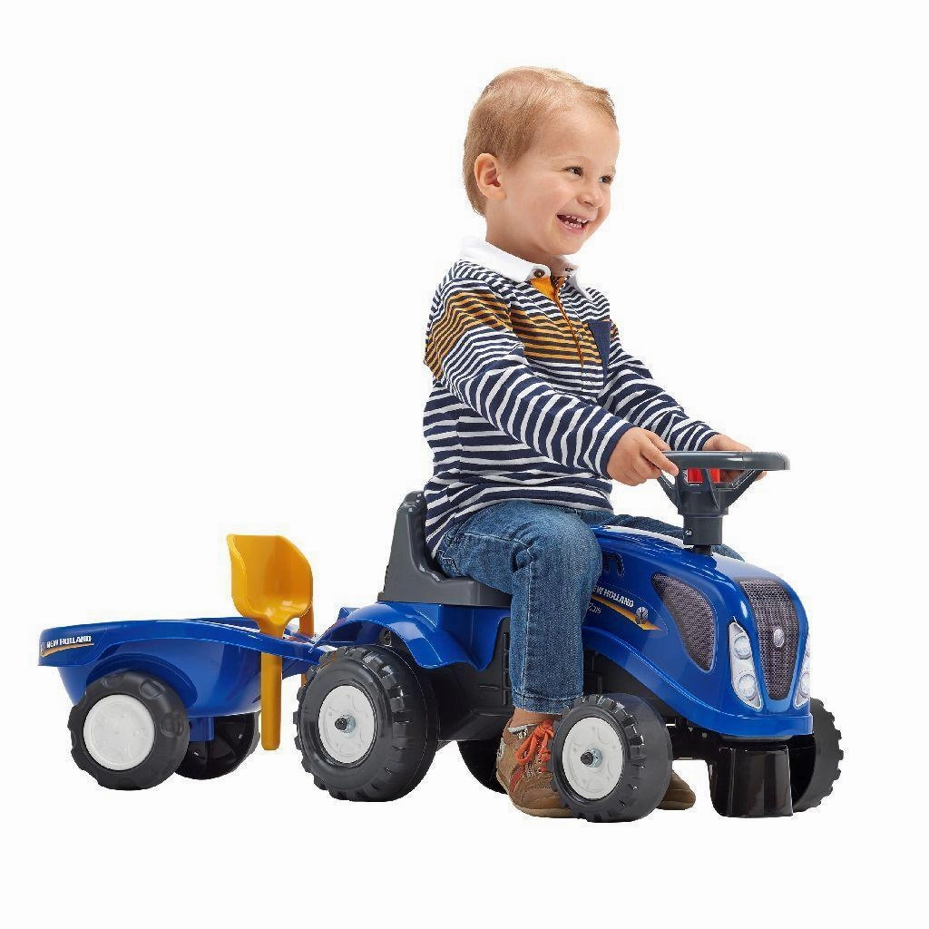 Enrichment activities Falk Baby New Holland Ride-On Toddler Tractor Set