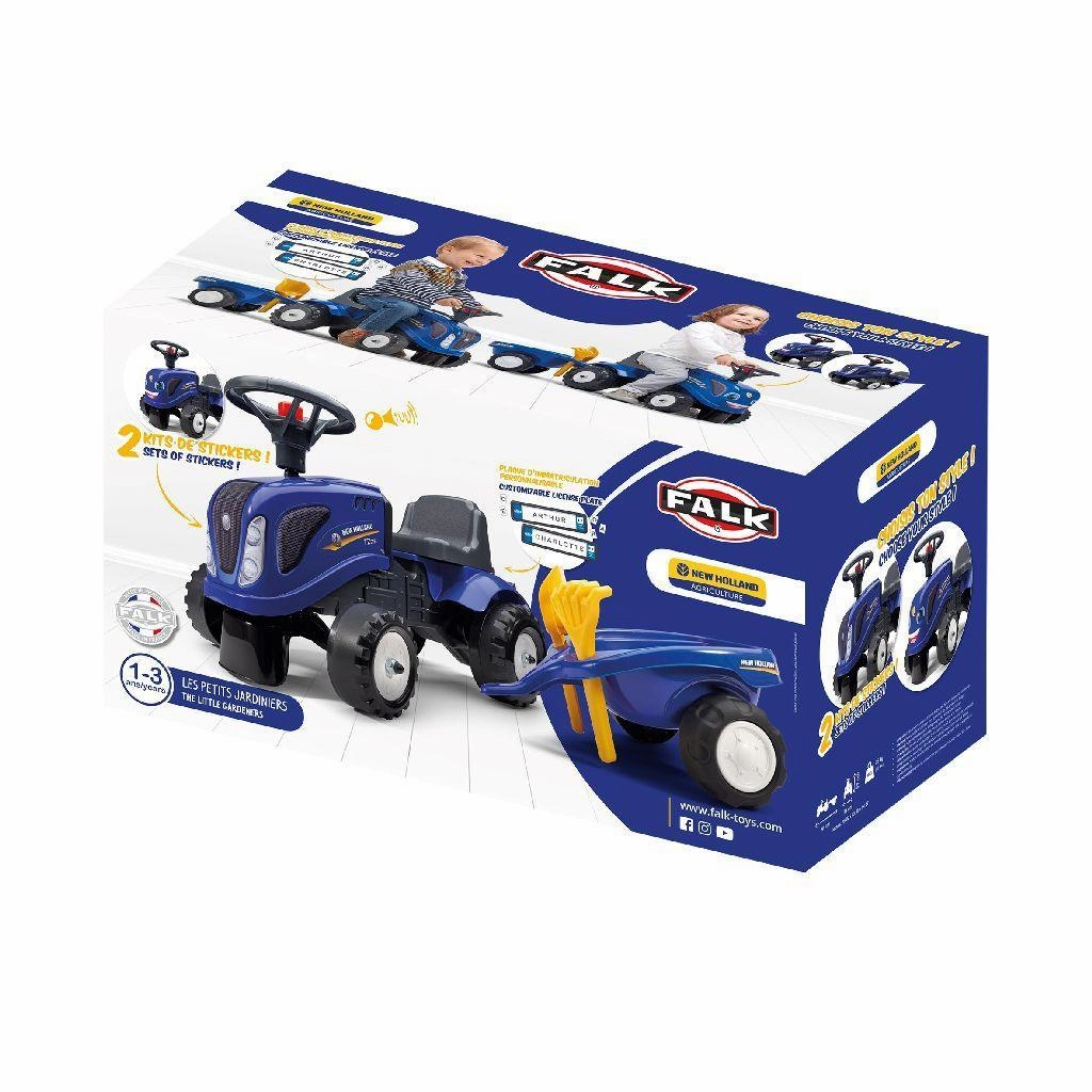 Smart & fun Enrichment activities Falk Baby New Holland Ride-On Toddler Tractor Set
