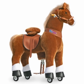 Ponycycle Mechanically Walking Ride-On Brown Horse - Ages 4-8 Years Holistic Learning tools