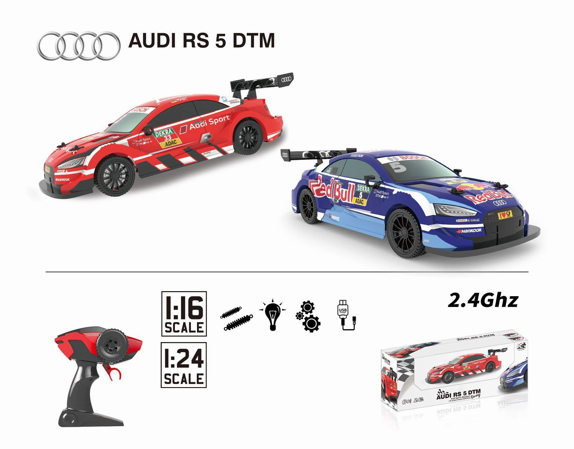 First explorers Nurturing minds Audi Rs5 Dtm Remote Control Racing Car 1:16 Scale
