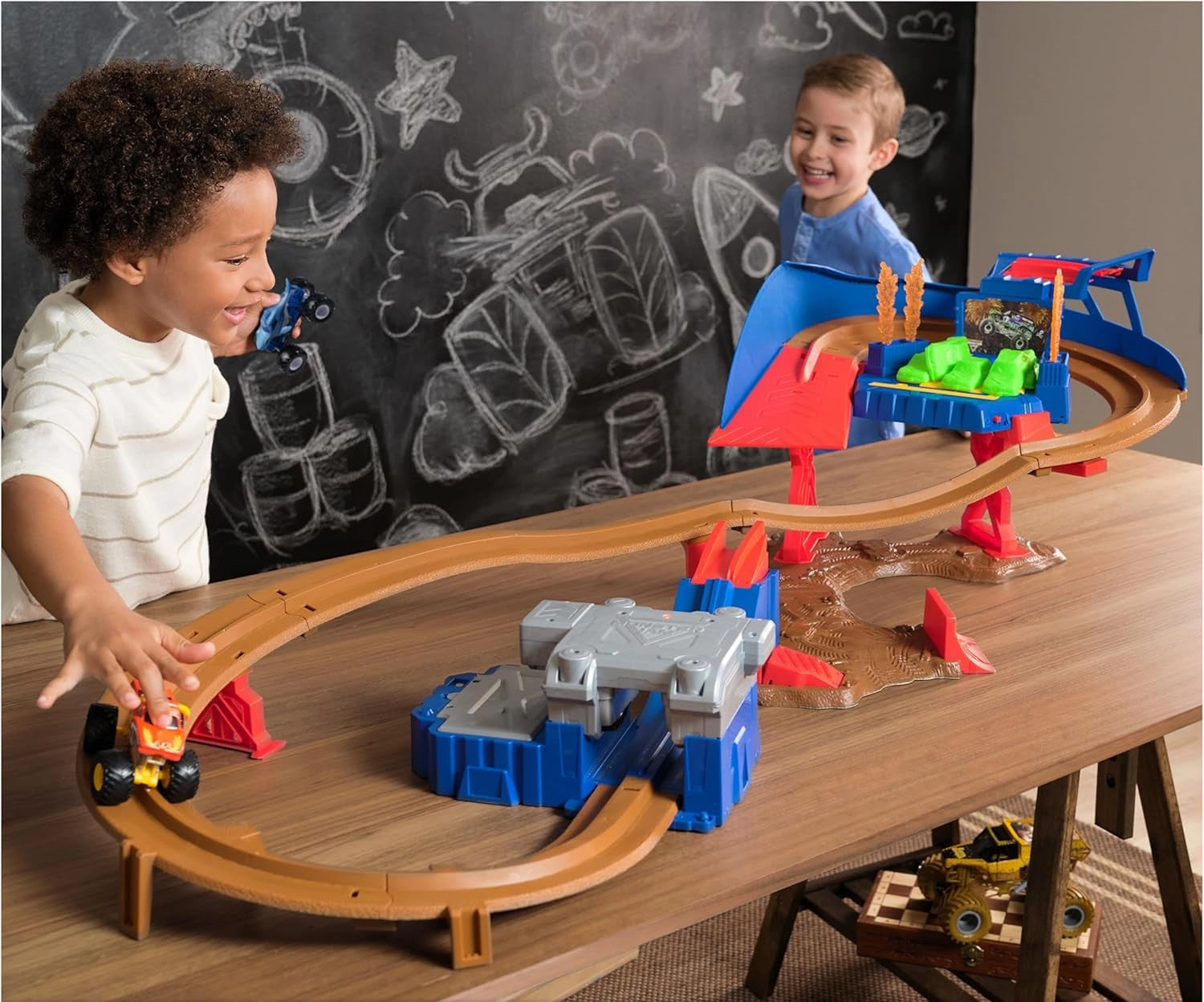 First explorers Parent-approved learning Monster Jam Supercharge Speedway Playset