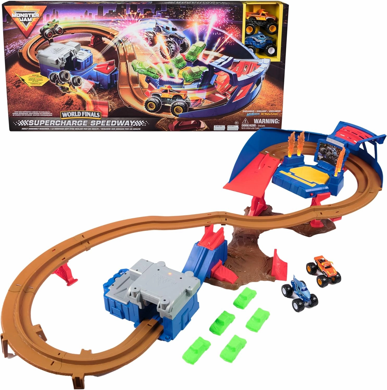 Young imaginations Everyday learning Monster Jam Supercharge Speedway Playset