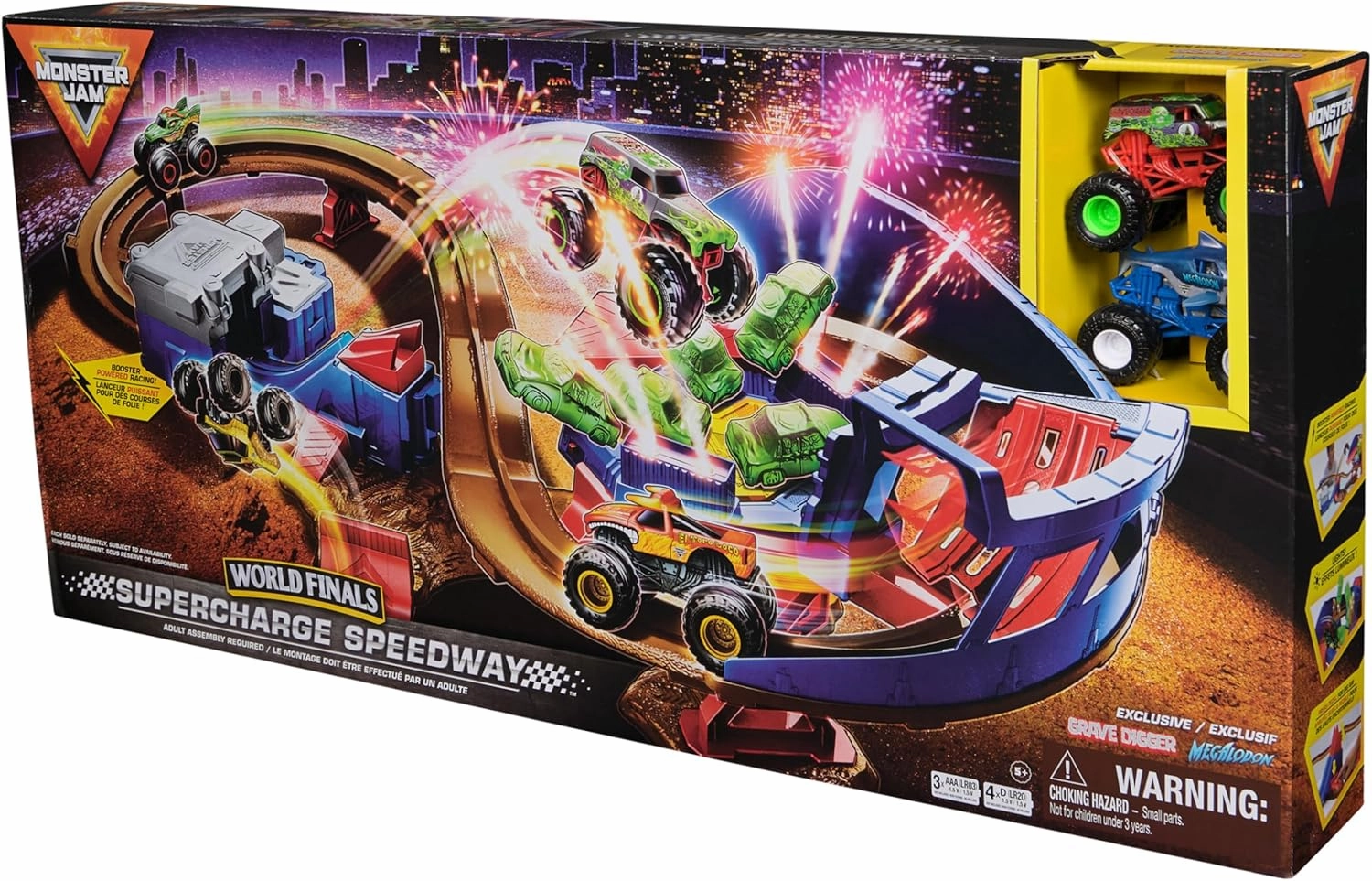 Monster Jam Supercharge Speedway Playset Learning fun