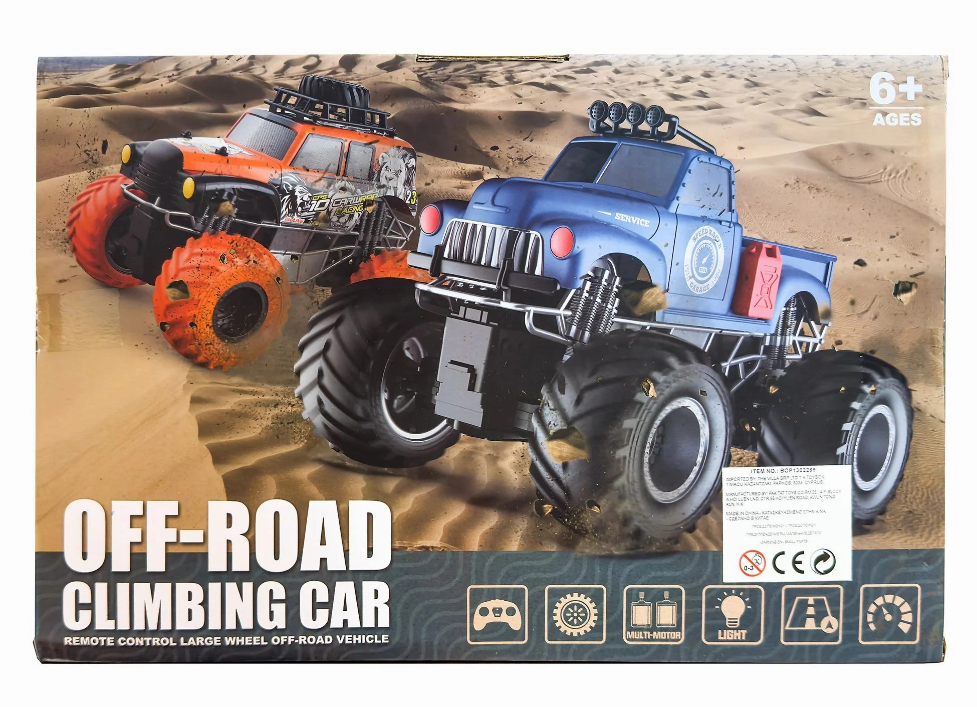 Child development Early learning Rc Monster Truck - Off Road Climbing Car 1:16 Scale - Assorted