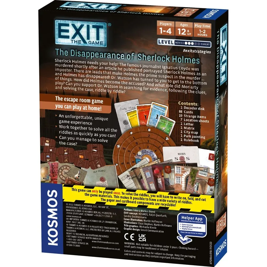 Exit: The Disappearance Of Sherlock Growing minds Child development