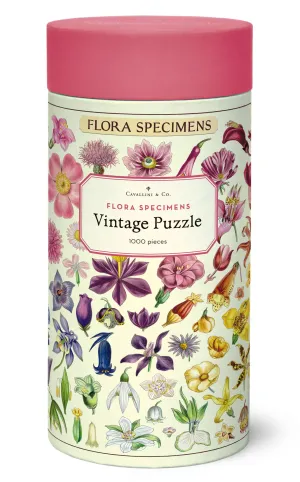 Young learners Educational fun Cavallini & Co. Flora Specimens 1000 Piece Puzzle