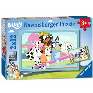 2 X 12 Pc Puzzle - Fun With Bluey Tiny thinkers Skill-building tools