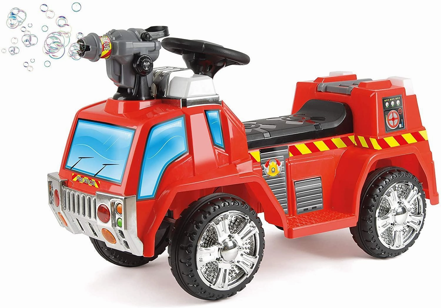 Toyrific Bubbles Children'S Battery Ride-On Fire Engine Play & learn Mindful play