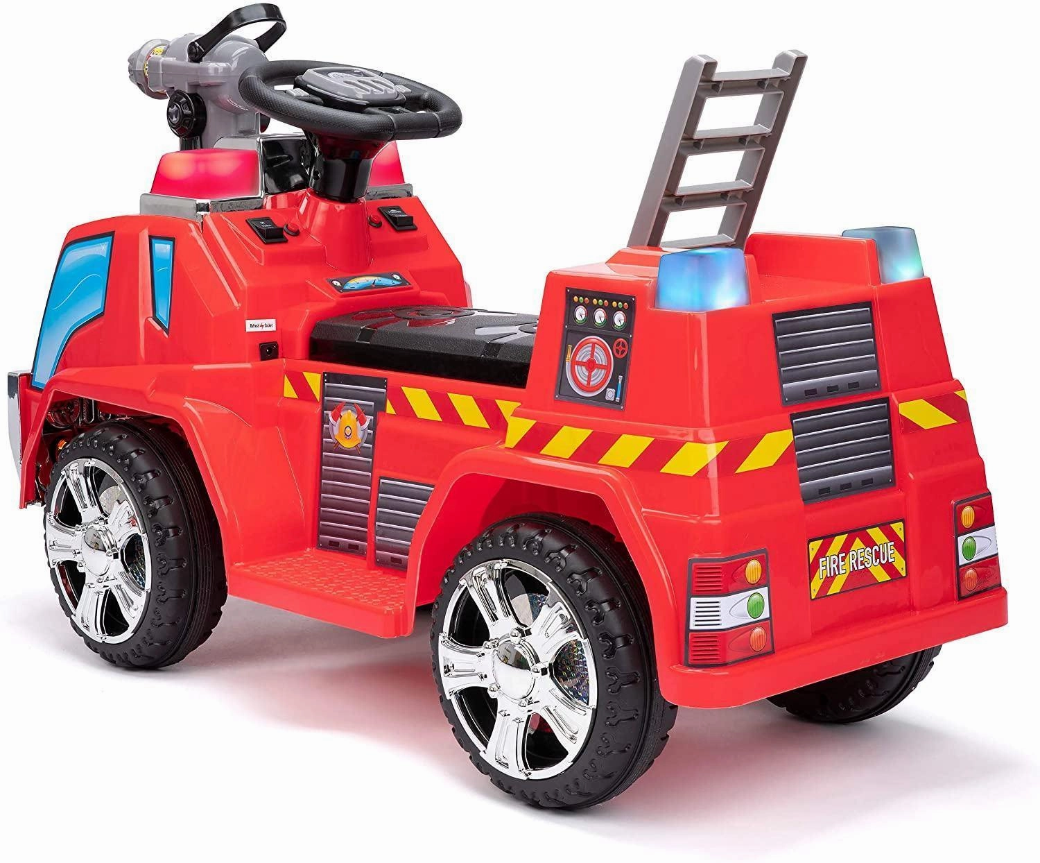 Sensory fun for little hands Parent-approved learning Toyrific Bubbles Children'S Battery Ride-On Fire Engine