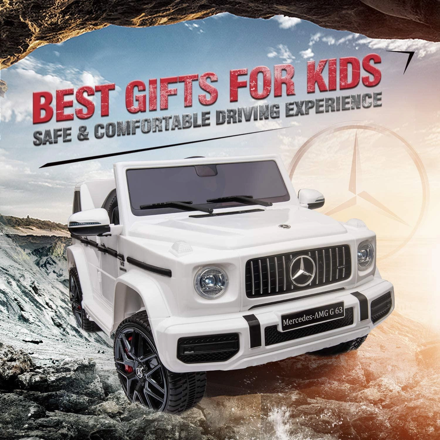 Mercedes-Benz Amg G63 Battery Ride-On Car With Remote Control - White Fun that fuels growth