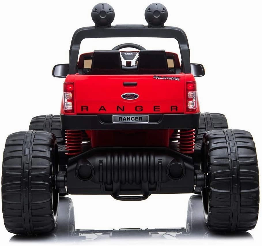 Ricco 12V Ford Ranger Licensed Monster Truck 4 Motors Kids Electric Ride On Car Exploration gear Little learners