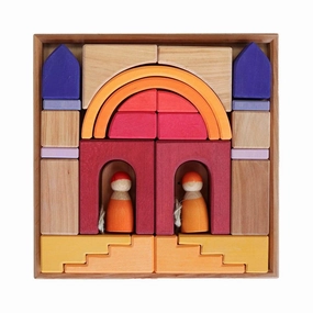 Enrichment activities Mini makers Wooden Building World Desert Sand Set