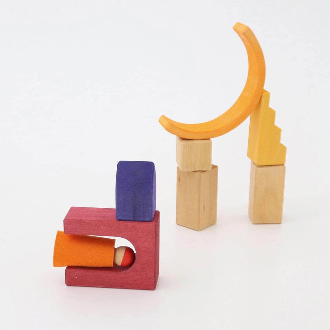 Wooden Building World Desert Sand Set Parent-approved learning Little creators