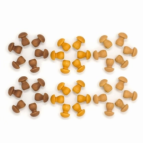 Learn at home Wooden Mandala Set, Little Mushrooms