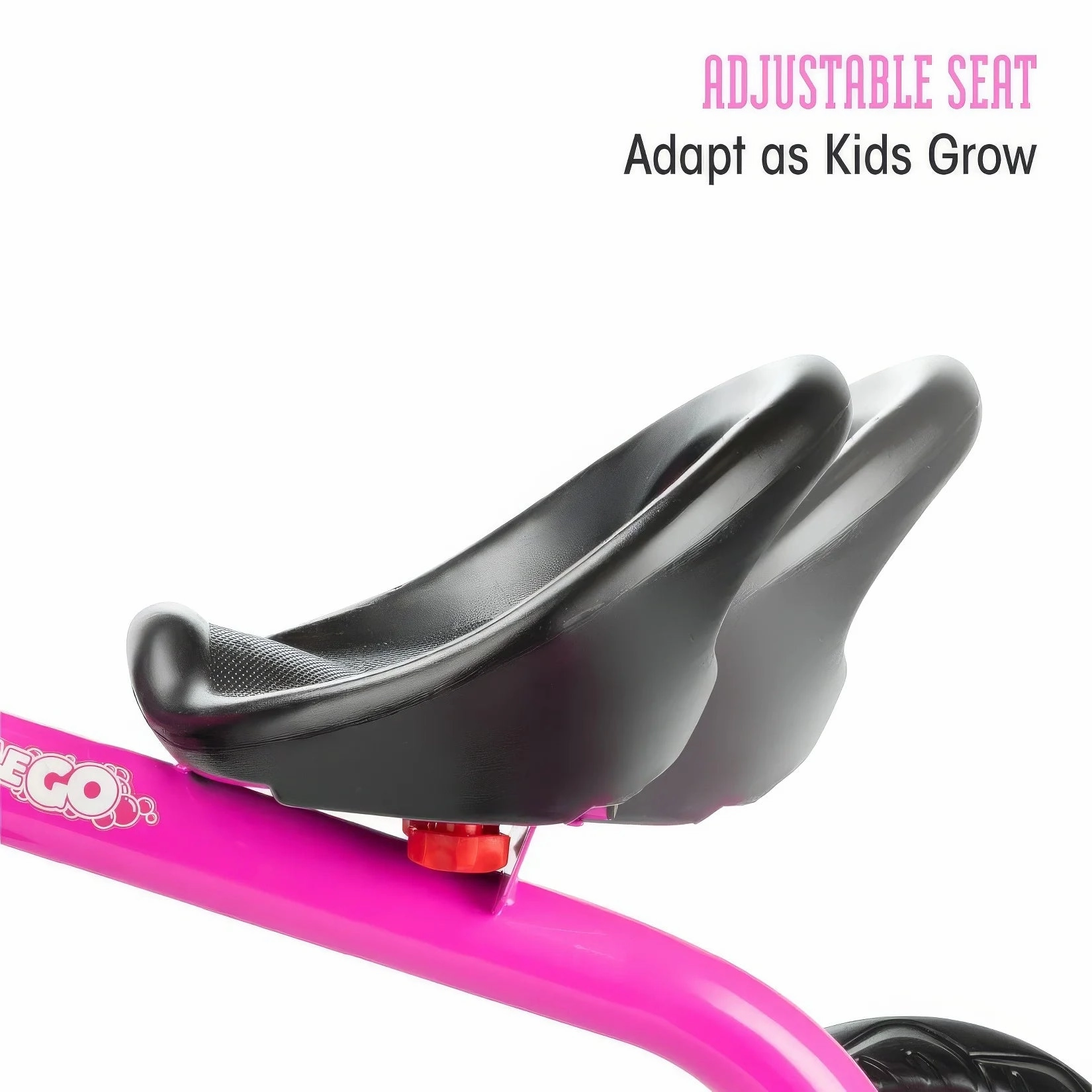 Xootz Bubble Go Trike - Kids Tricycle Pink Curiosity starters Learning fun