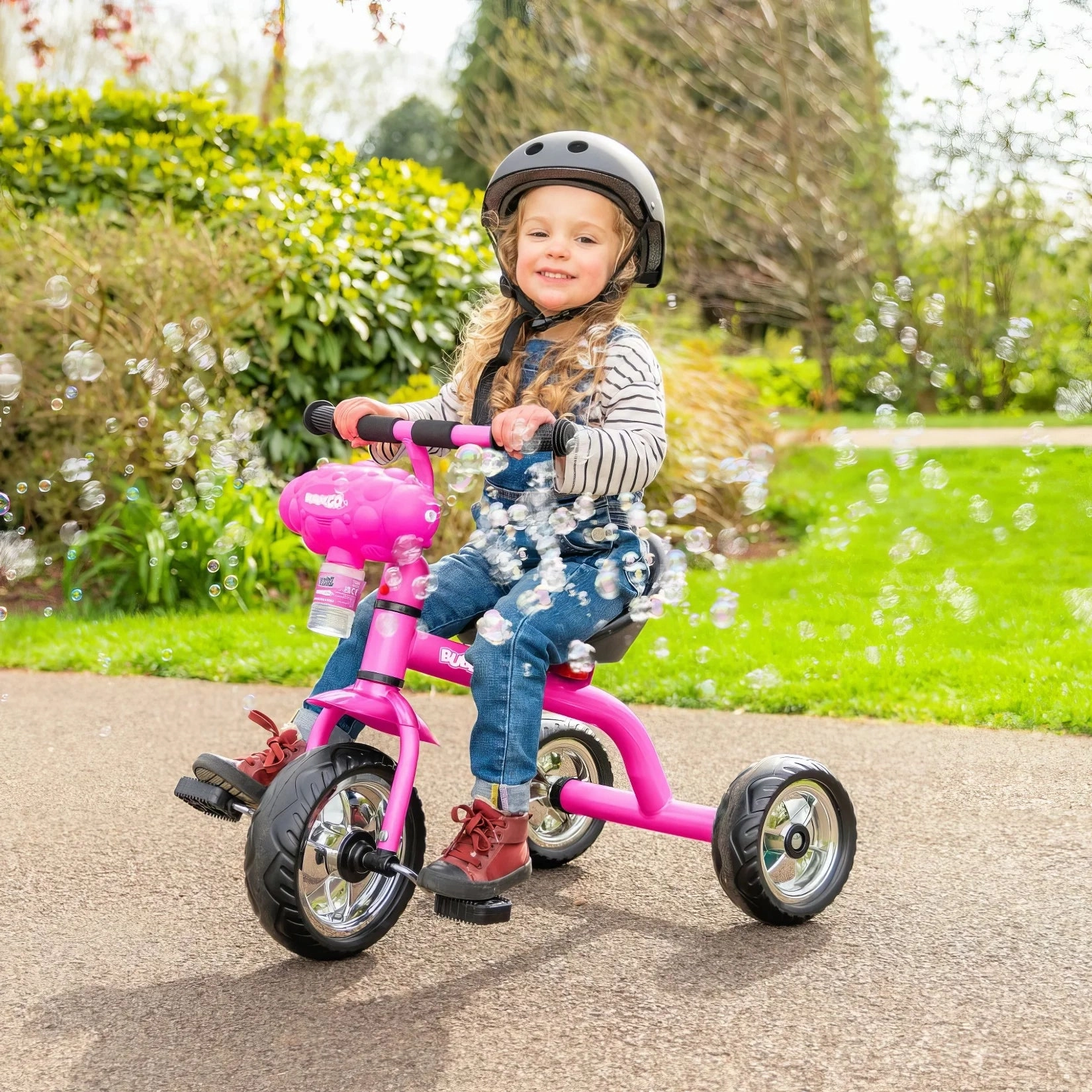 Xootz Bubble Go Trike - Kids Tricycle Pink Kids essentials