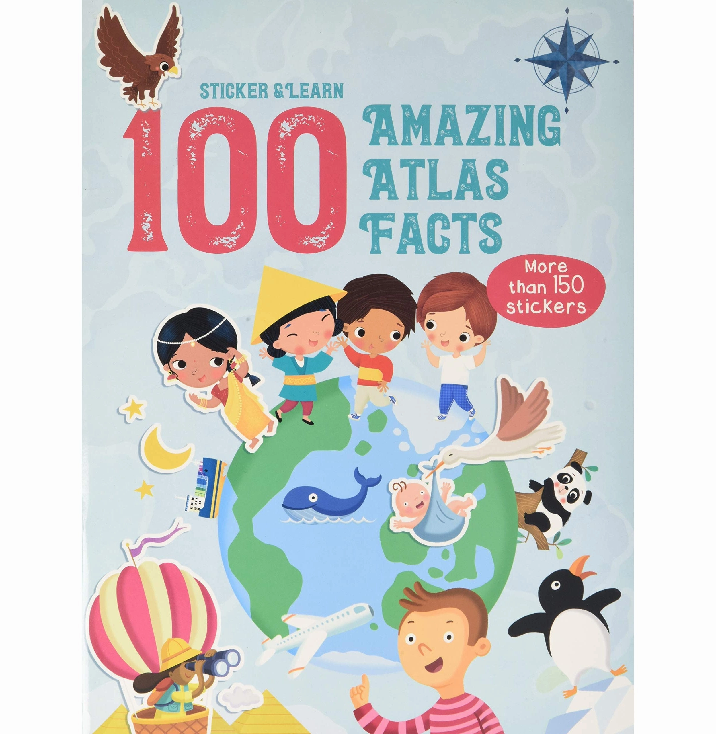 Smart activities for young learners 100 Amazing Atlas Facts Stickers [Paperback]