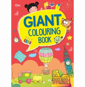 Home learning tools Colouring Book : Giant Colouring Book For Kids [Paperback] Om Books Editorial Team