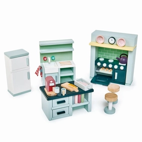Dovetail Wooden Dollhouse Kitchen Set Play & learn Curiosity starters