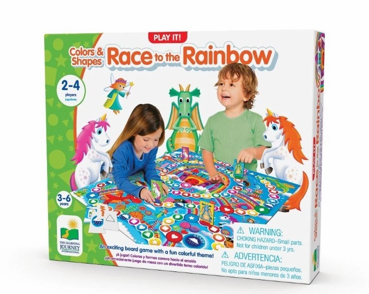 Learning Journey Play It Game - Colours And Shapes - Race To The Rainbow Little learners Little hands