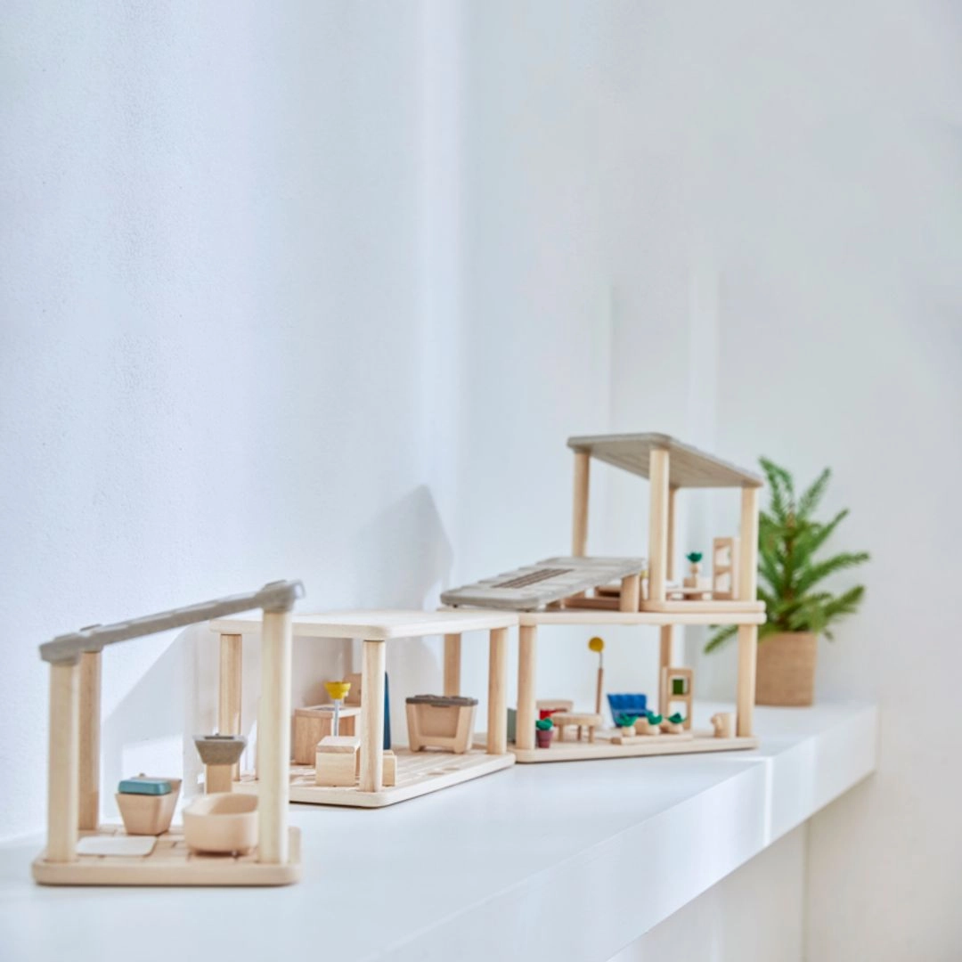 Planspace Modular Wooden Dollhouse - Bedroom Growth tools